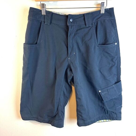 Lululemon Black Char01 Floral Trim Black Shorts Men’s 30 Read - Picture 1 of 13